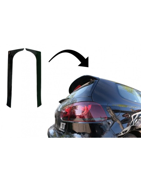 Bagagliaio Lunotto Aletta Spoiler per VW Golf 6 (08-12) Piano Nero