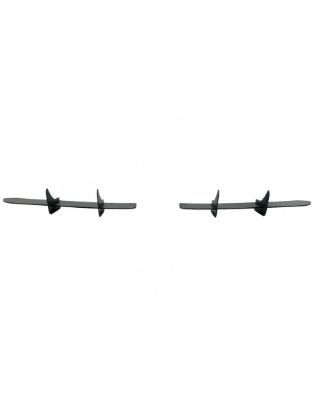 Splitter di estensione paraurti posteriore per diffusore d'aria per VW Golf VI 6 R (08-13) Nero