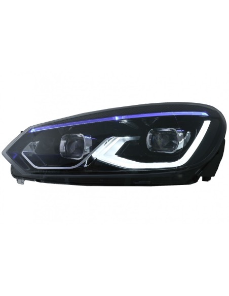 Fari full LED per VW Golf 6 VI (08-13) upgrade a Golf 8 Design