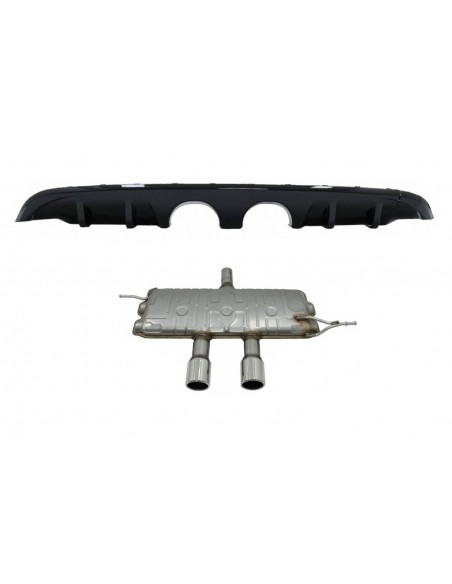 Paraurti posteriore Valance diffusore w/ sistema di scarico completo per VW Golf 6 VI (08-12) R