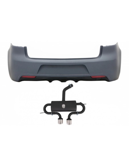 Paraurti posteriore w/ sistema di scarico completo Catback per VW Golf VI (08-13) R Design