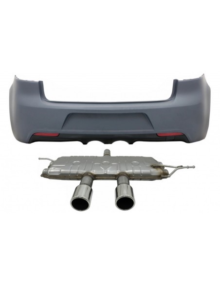 Paraurti posteriore w/ sistema di scarico completo per VW Golf VI 6 (08-13) R Design
