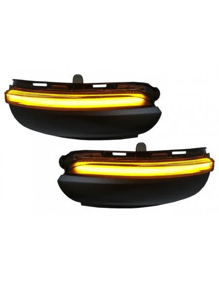 Specchio Dynamic LED Turn Signal per VW Golf 6 Hatchback (08-13) Touran (10-15) Fumo