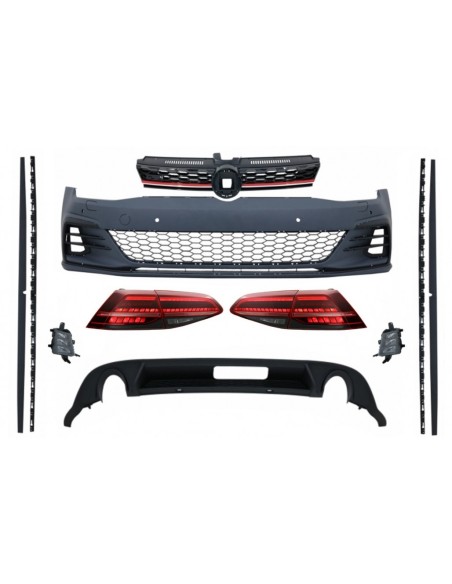Kit per VW Golf 7.5 VII Facelift (17-up) w/ LED luci posteriori sequenziali Cherry rosso scuro