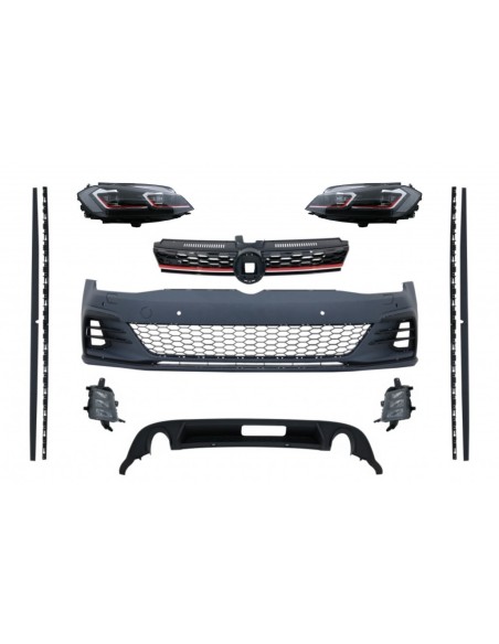 Kit e fari a LED Luci di svolta dinamiche sequenziali per VW Golf 7.5 VII Facelift (17-up)