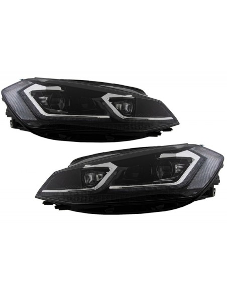 Fari LED RHD per VW Golf 7.5 VII Facelift (17-up) w/ Luci di svolta dinamiche sequenziali