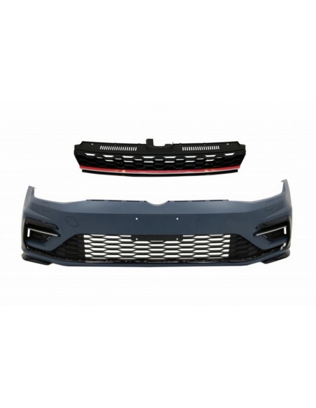 Paraurti anteriore w/ Griglia centrale Badgeless per VW Golf 7.5 (17-)