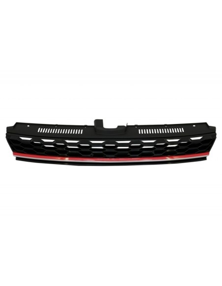 Centrale Badgeless Grille w/ RHD LED fari sequenziale dinamico di svolta luci per VW Golf 7.5 VII Facelift (17-up) rosso e cromo