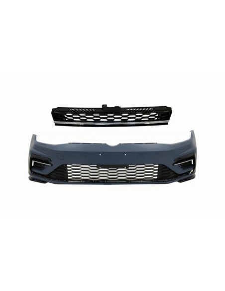 Paraurti anteriore w/ Griglia centrale Badgeless Chrome per VW Golf 7.5 (17-)Line Design