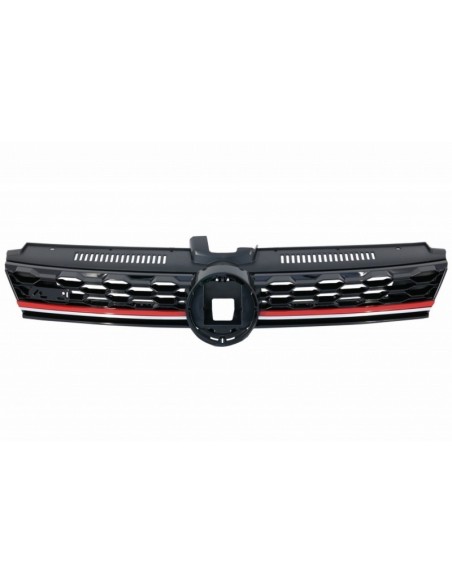 Paraurti anteriore labbro estensione spoiler w/ Badgeless centrale griglia e diffusore posteriore per VW Golf 7.5
