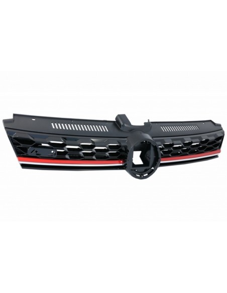 Paraurti anteriore labbro estensione spoiler w/ Badgeless centrale griglia e diffusore posteriore per VW Golf 7.5