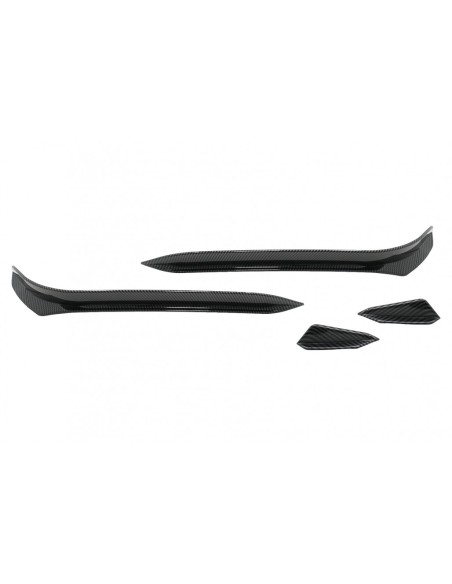 Paraurti anteriore alette laterali per VW Golf 7.5 GTI 5G Hatchback (17-) Carbon Look
