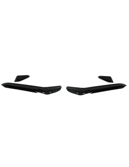 Alette laterali paraurti anteriore per VW Golf 7.5 5GHatchback (17-) Piano Nero