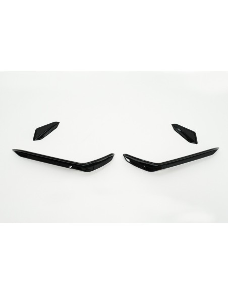 Alette laterali paraurti anteriore per VW Golf 7.5 5GHatchback (17-) Piano Nero