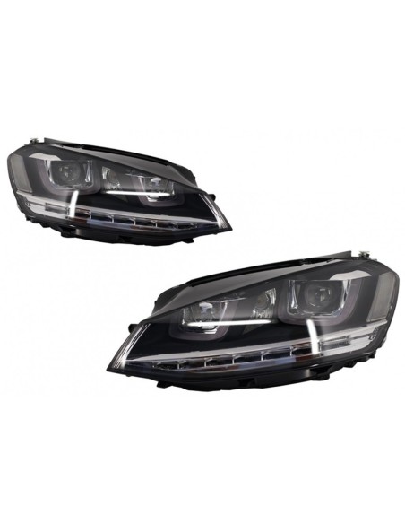 Fari 3D LED DRL per VW Golf 7 VII Silver R-Line LED luci di svolta
