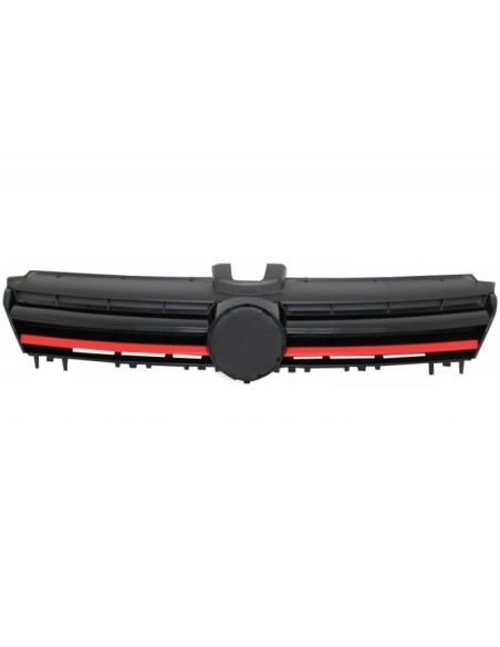 Griglia centrale per VW Golf VII 7 5G (13-17) GTI R-Line Design Inserimenti rossi