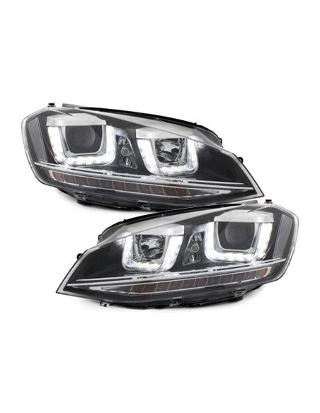 Fari di montaggio R-look 3D LED DRL w/ Griglia per VW Golf 7 VII Silver R-line Look