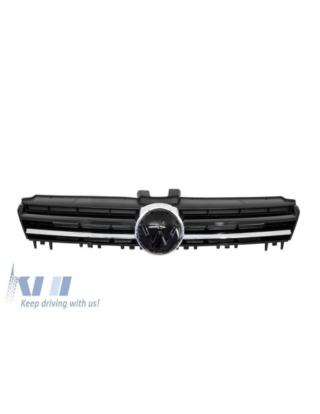 Fari di montaggio 3D LED Turn Light DRL + griglia per VW Golf 7 VII Silver R-line Look