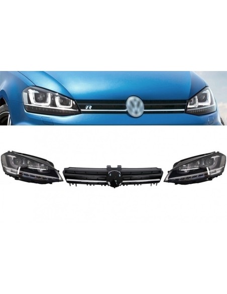 Fari dell'Assemblea 3D LED R-linea di golf 7 VII VW