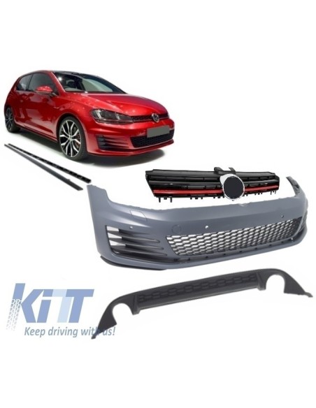 Kit completo per VW Golf 7 VII 13-16 GTI Look w/ griglia anteriore