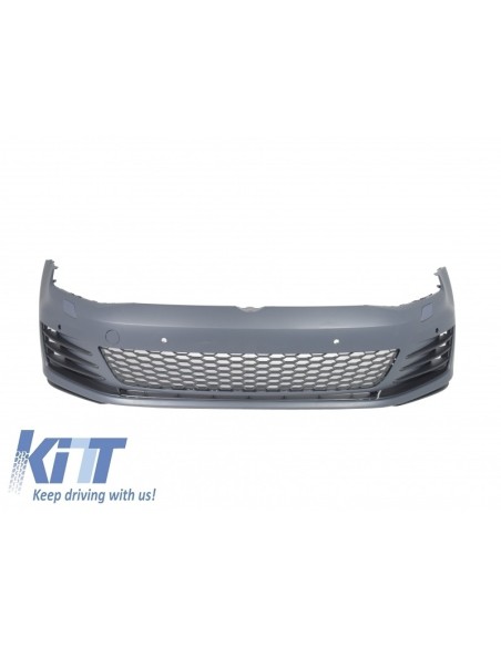 Paraurti anteriore per VW Golf VII Golf 7 13-up GTI Look w/ Fari 3D RED LED DRL Turn Light