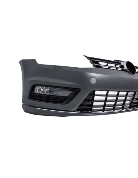 Paraurti anteriore per VW Golf VII 7 13-17 Rline Look w/ fari 3D LED DRL luci di svolta d'argento