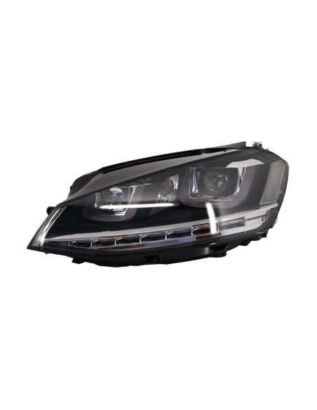 Fari 3D LED DRL per VW Golf 7 VII Argento R-Line LED che scorre sequenziale Turning Lights RHD