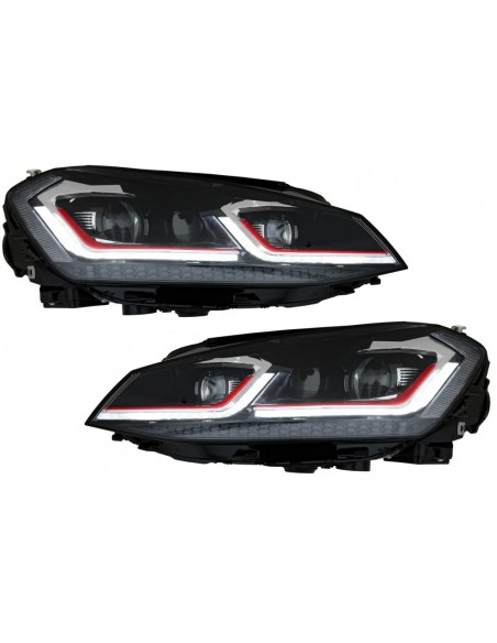 Fari a LED per VW Golf 7 VII Facelift G7.5 GTI Look w/ Luci di svolta dinamiche sequenziali