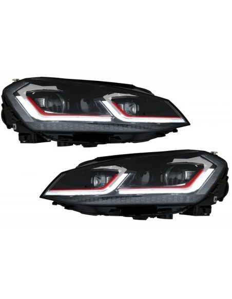 Fari LED RHD per VW Golf 7 VII Facelift G7.5 GTI Look Luci di svolta dinamiche sequenziali