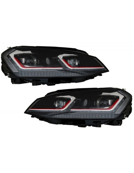 Fari LED RHD per VW Golf 7 VII Facelift G7.5 GTI Look Luci di svolta dinamiche sequenziali