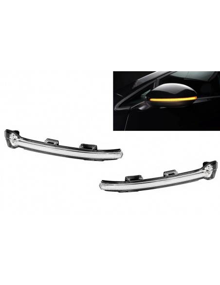 Osram Dynamic Full LED Mirror Indicatori LEDriving per VW Golf 7 & 7.5 (08-12-) VW Touran II (05-15-) Lamando (14 -19) Bianco