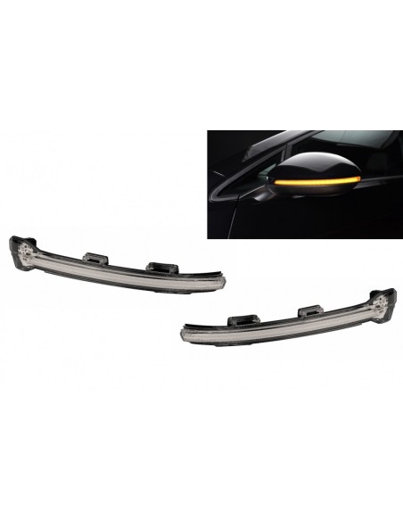 Osram Dynamic Full LED Mirror Indicatori LEDriving per VW Golf 7 & 7.5 (08-12-) VW Touran II (05-15-) Lamando (14 -19) Nero