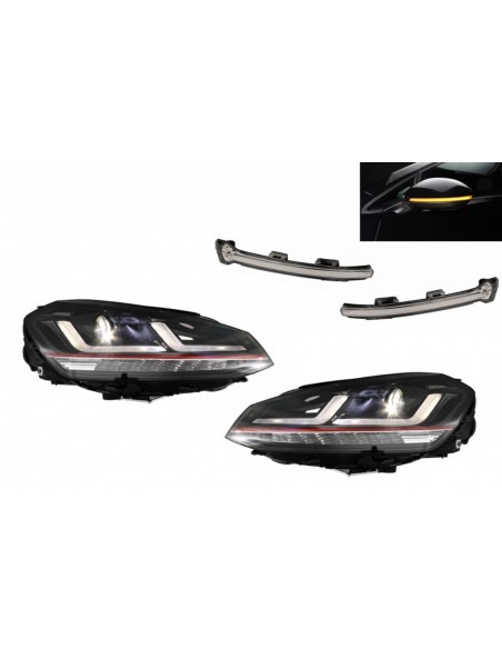 Osram Full LED fari w/ indicatori dello specchio dinamico per o VW Golf 7 VII Red GTI Upgrade Xenon&Halogen