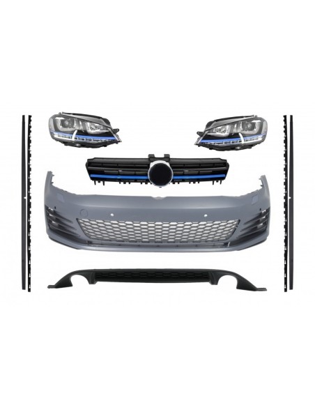 Kit completo per Volkswagen Golf 7 VII (13-17) GTE Design Blue Edition
