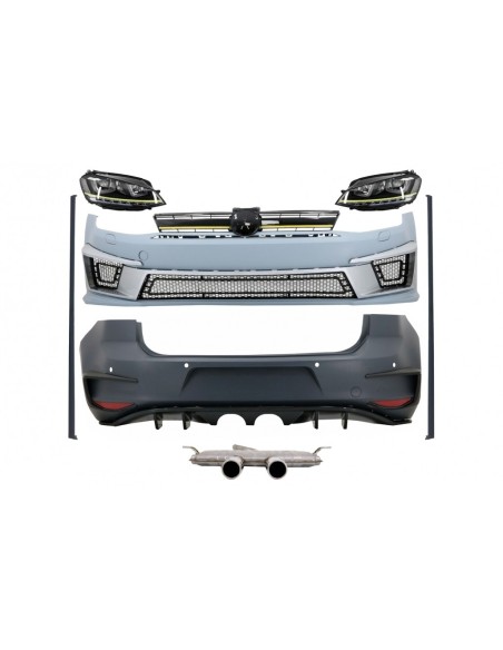 Corredo completo per la progettazione di VW Golf 7 VII 5G1 R400 w/sistema di scarico e fari completi