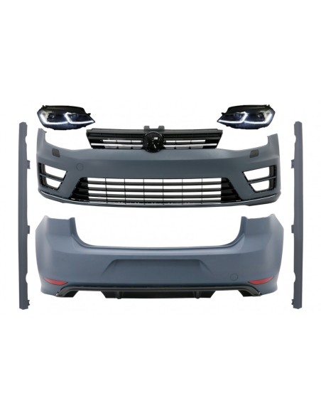 Kit completo w/ G7.5 Look LED Fari Bi-Xenon Look Luci di svolta dinamiche sequenziali per VW Golf 7 VII (12-17)