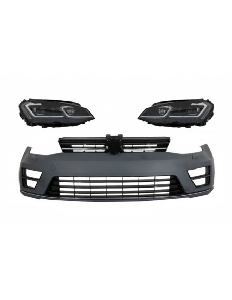 Paraurti anteriore w/ LED fari Bi-Xenon sequenziale luci dinamiche di svolta per VW Golf VII 7 (13-17) Facelift G7.5 R-Line Look