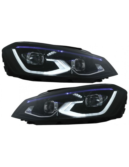 Fari a LED completi per VW Golf 7 VII aggiornamento a Golf 8 Design