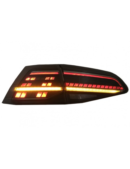 Fanali posteriori a LED completi per VW Golf 7 e 7,5 VII (12-) Retrofit Facelift G7.5 Look Luci di svolta sequenziali Fumo