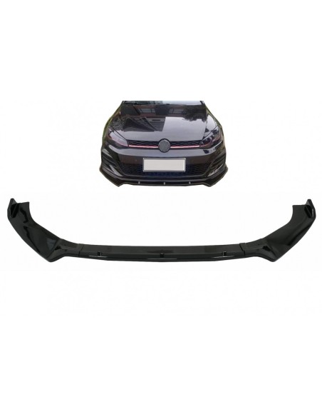 Spoiler di estensione del labbro del paraurti anteriore per VW Golf 7 GTI 7.5 GTI &(13-) Piano Black