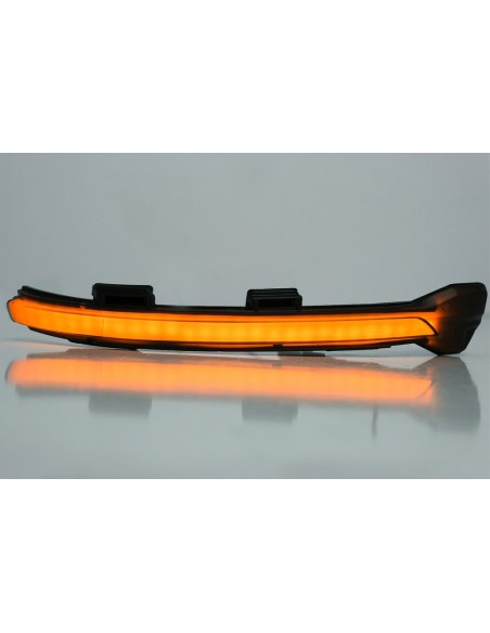 Specchio Dynamic Turn Signal Light Lamp SMOKE LED SEQ per VW Golf 7 Hatchback Variant (13-17) Touran II (15-Up)