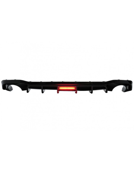 Diffusore paraurti posteriore per VW Golf 8 Hatchback Mk8 MQB (-Up) Piano Nero