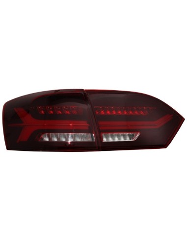 Fanali posteriori a LED per VW Jetta Mk6 VI (12-14) Dynamic Flowing Turn Signals Red Smoke