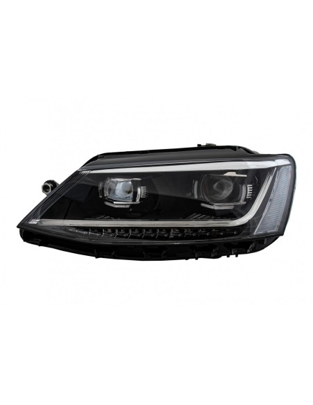 Fari LED DRL per VW Jetta Mk6 VI (11-17) Dynamic Turn Light Xenon Matrix Design