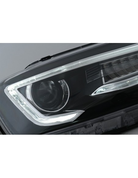 Obiettivo DRL a doppio fascio LED per VW Jetta Mk6 VI (11-17) RHD Bi-Xenon Design w/ dinamico