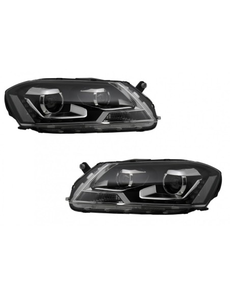Fari LED DRL per VW Passat 3C B7 (11-10-10-14) Nero