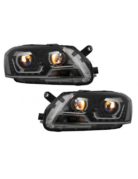 Fari LED DRL per VW Passat 3C B7 (11-10-10-14) Nero