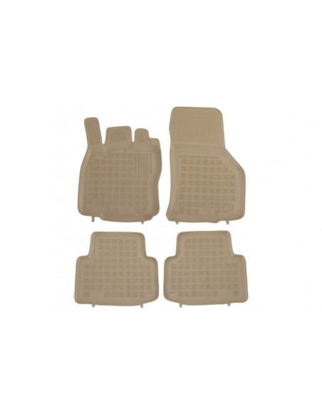 Tappetino in gomma beige nero per VW Passat B8 (14-Up)