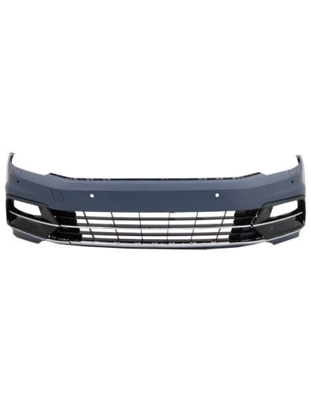 Paraurti anteriore w/ paraurti posteriore Valance diffusore Twin scarico per VW Passat B8 3G (15-18) R-Line Design