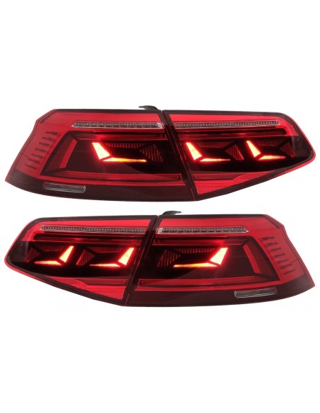 Fanali posteriori a LED per VW Passat B8 3G (15-19) Limousine Luci di svolta dinamiche sequenziali B8.5 Design